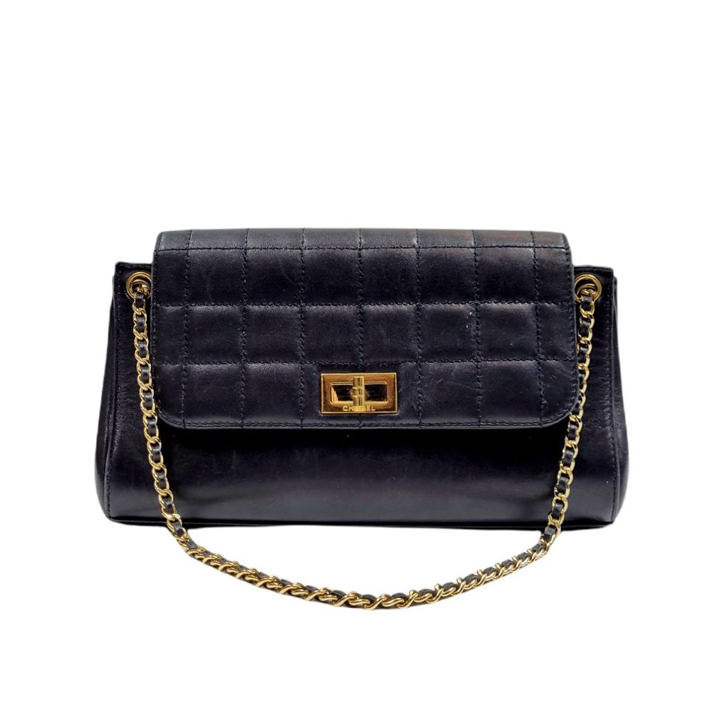 Chanel Black Accordion Mademoiselle Flap Bag